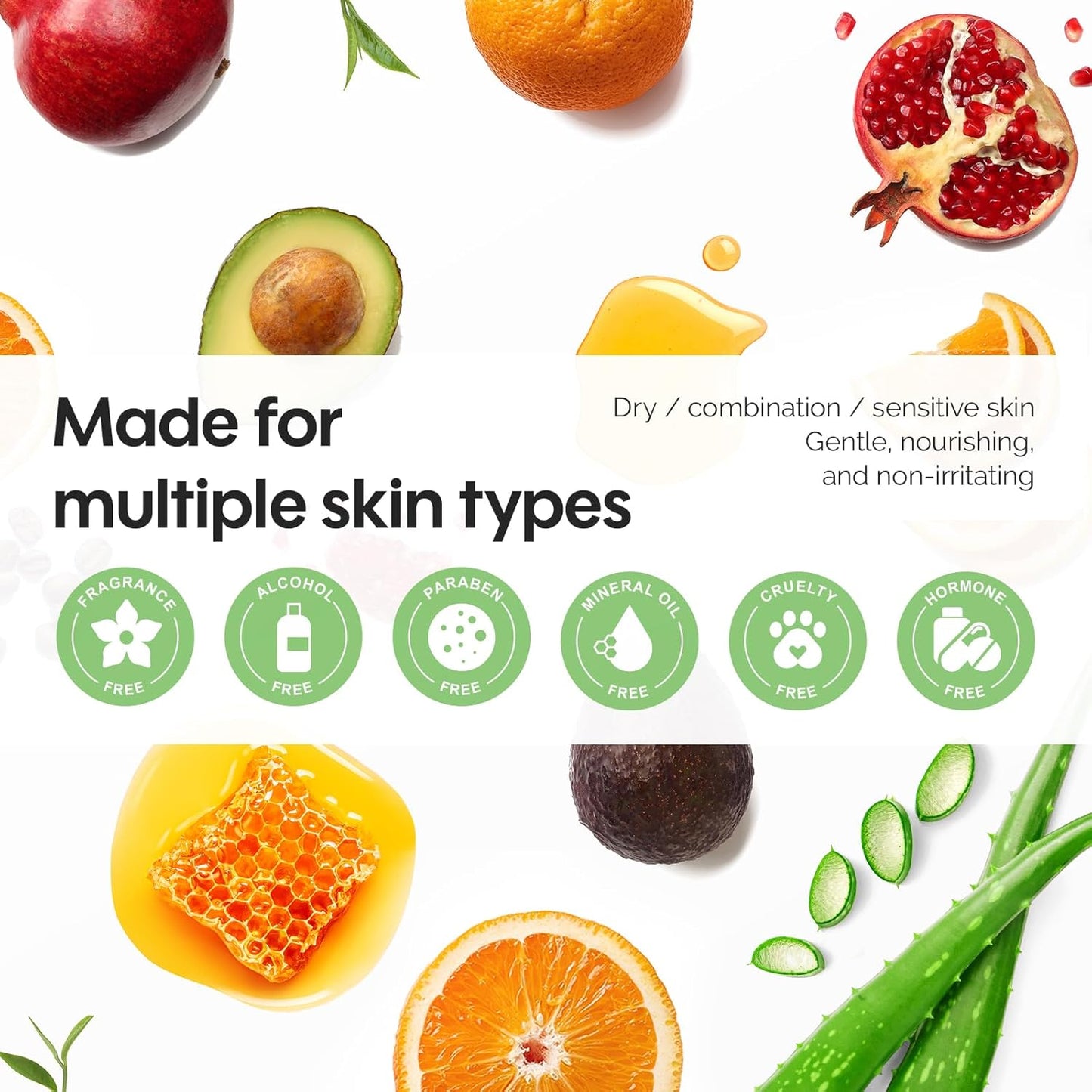 ZealSea Facial Sheet Mask Set - 7 Days of Deep Hydration & Glow | Perfect Skincare Gift for Women & Teens