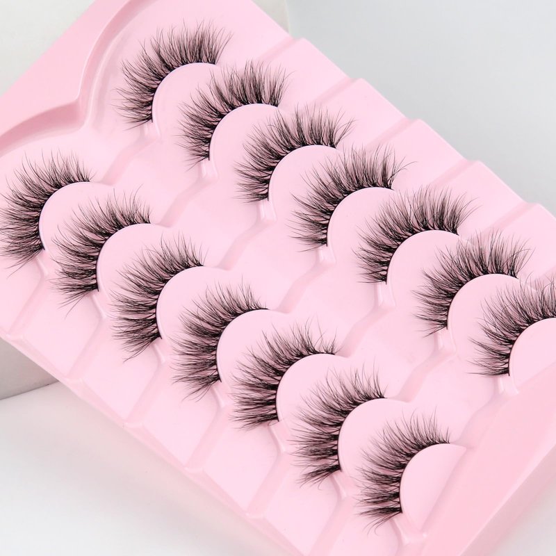 Siligli Lashes Natural Look Lash Strip False Eyelashes 7 Pairs