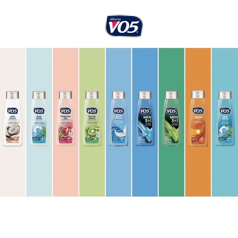 Moisture Milks Shampoo, 15 Oz, Strawberries by Vo5 (Pack of 2)