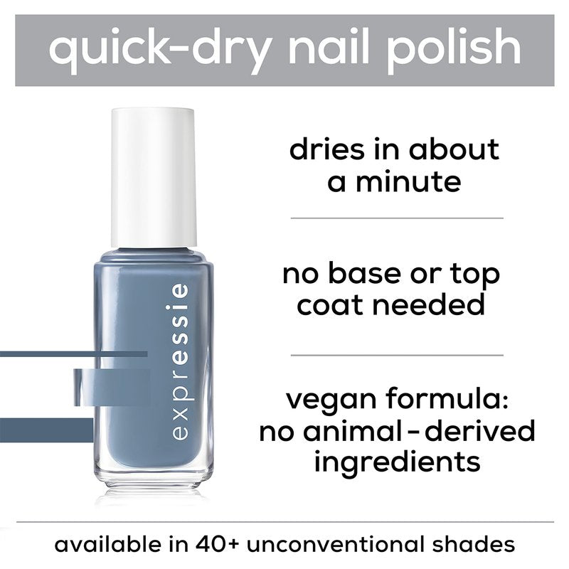 essie expressie Quick Dry Vegan Nail Polish, Pink, Thumb-Surfing, 0.33 Ounce