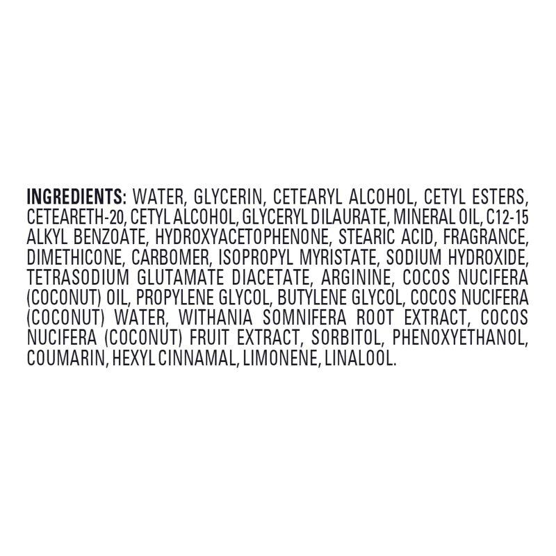 Jergens Hydrating Coconut Body Lotion, Hand and Body Moisturizer, Infused with Coconut Oil, Hydrates Dry Skin Instantly, Dermatologist Tested, 26.5 Oz