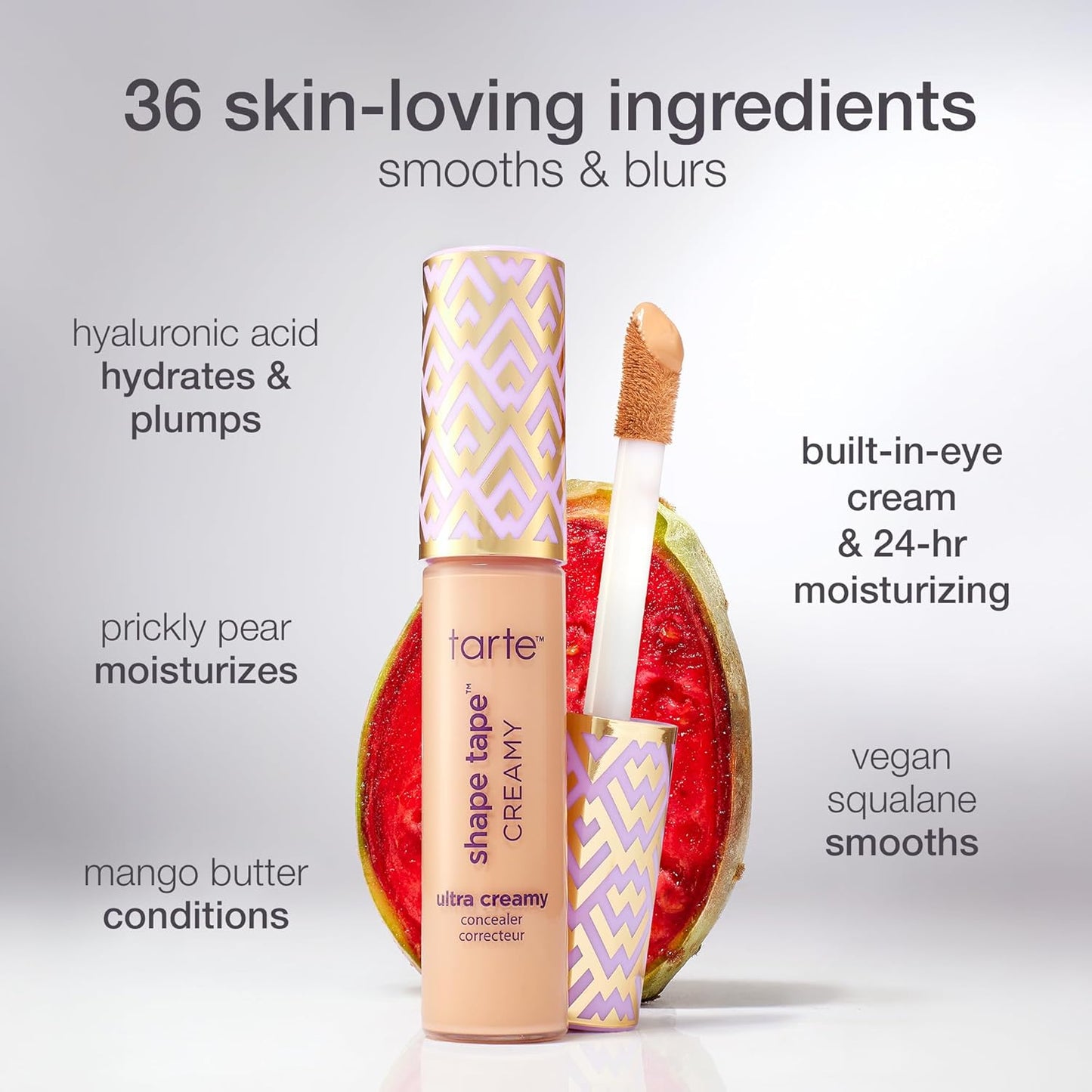 Tarte Shape Tape Concealer - Full Coverage Hydrating Formula with Built-In Eye Cream | 24HR Matte Finish