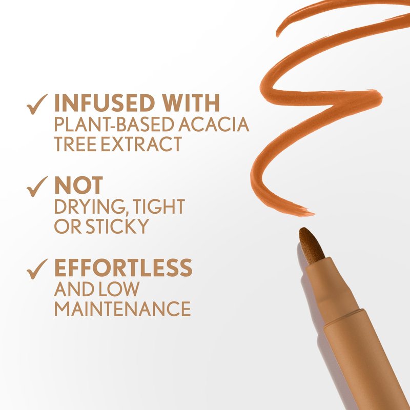 Covergirl Outlast Lipstain, 38 Honey Sculpt, Smooth Application, Precise Pen-Like Tip, Transfer-Proof, Satin Stained Finish, Vegan Formula, 0.06oz
