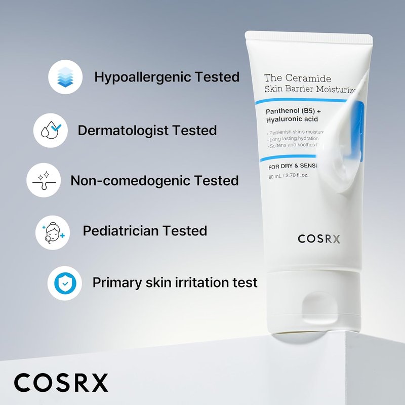 COSRX Ceramide Skin Barrier Moisturizer - Hydrating Face Cream with 7 Ceramides & Hyaluronic Acid | 2.7 oz for Dry, Sensitive Skin