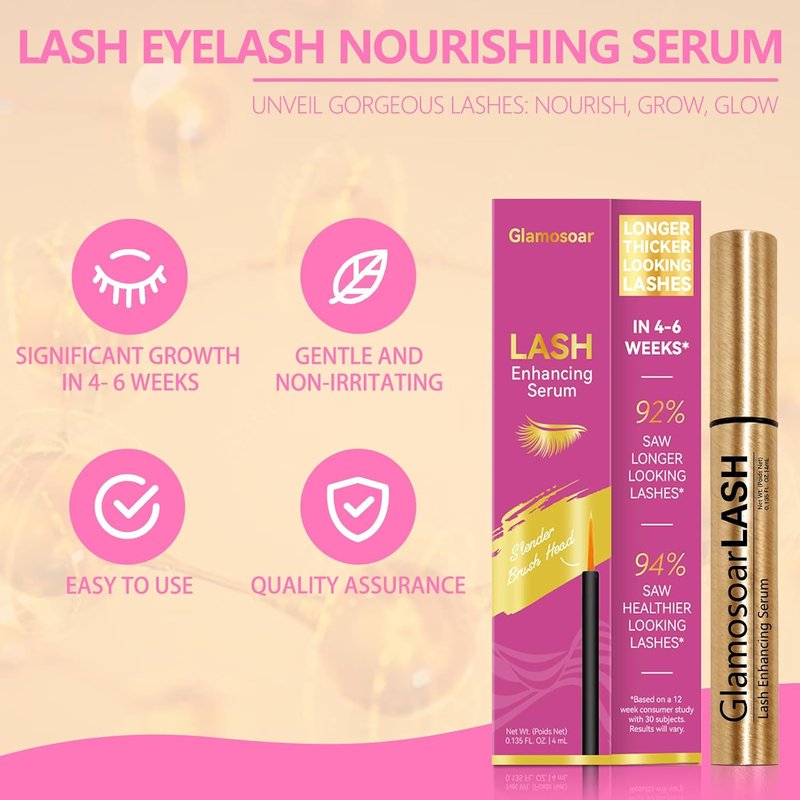 Skiennix Lash Serum | Eyelash Growth Enhancer for Fuller, Longer, Stronger Lashes - 4ml