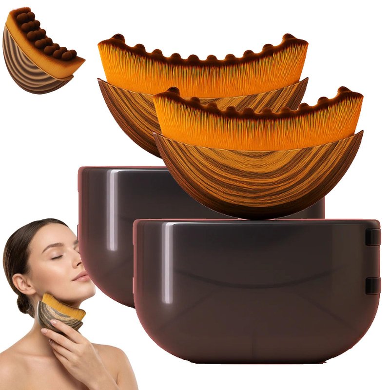 Lift & Glow Lymphatic Brush,Lymphatic Face Brush,Natural Makeup with Durable Soft Bristles, Ergonomic Facial Cleansing Brush for Sculpting 2pcs