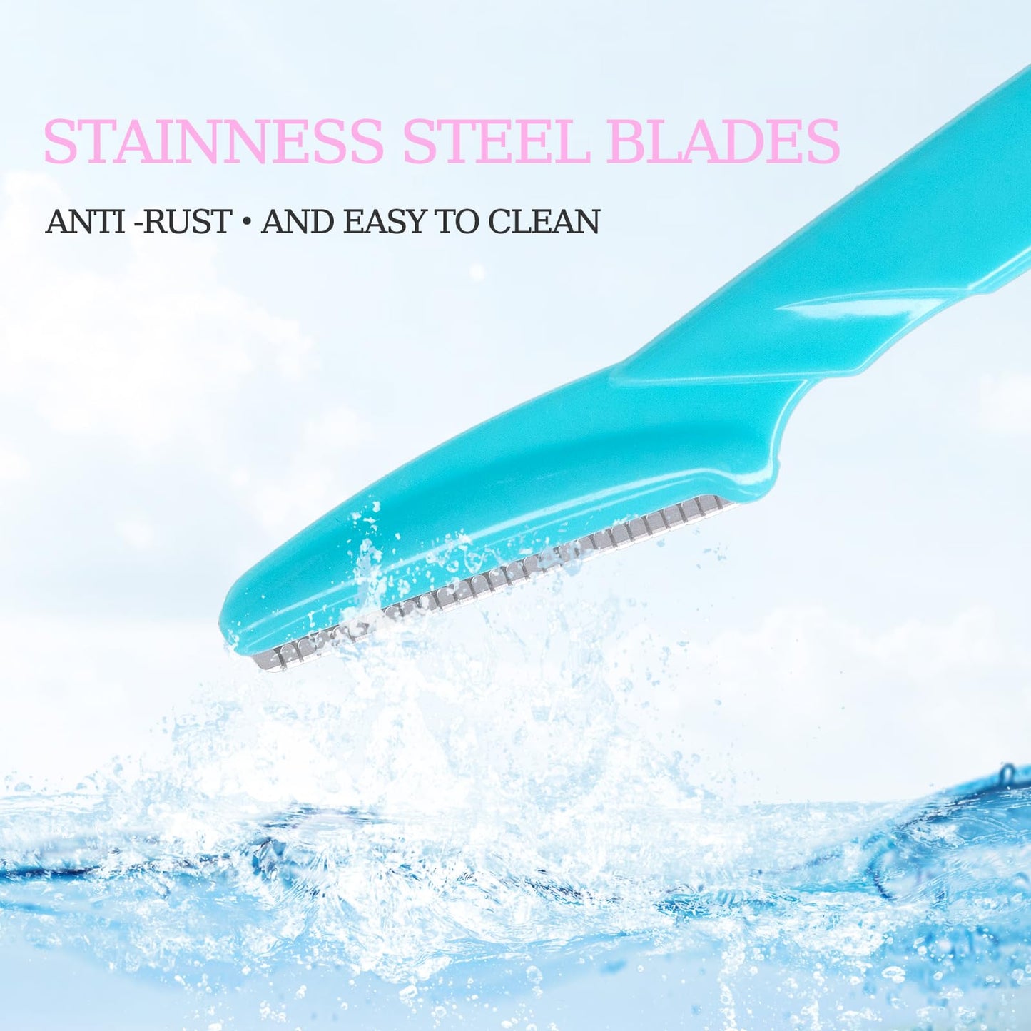 40pcs Eyebrow Razor for Women, Face Shaver Kit Dermaplaning Tool for Peach Fuzz Removal, Stainless Steel Blades with Protective Covers | Eyebrow Trimmer, Facial Hair Removal