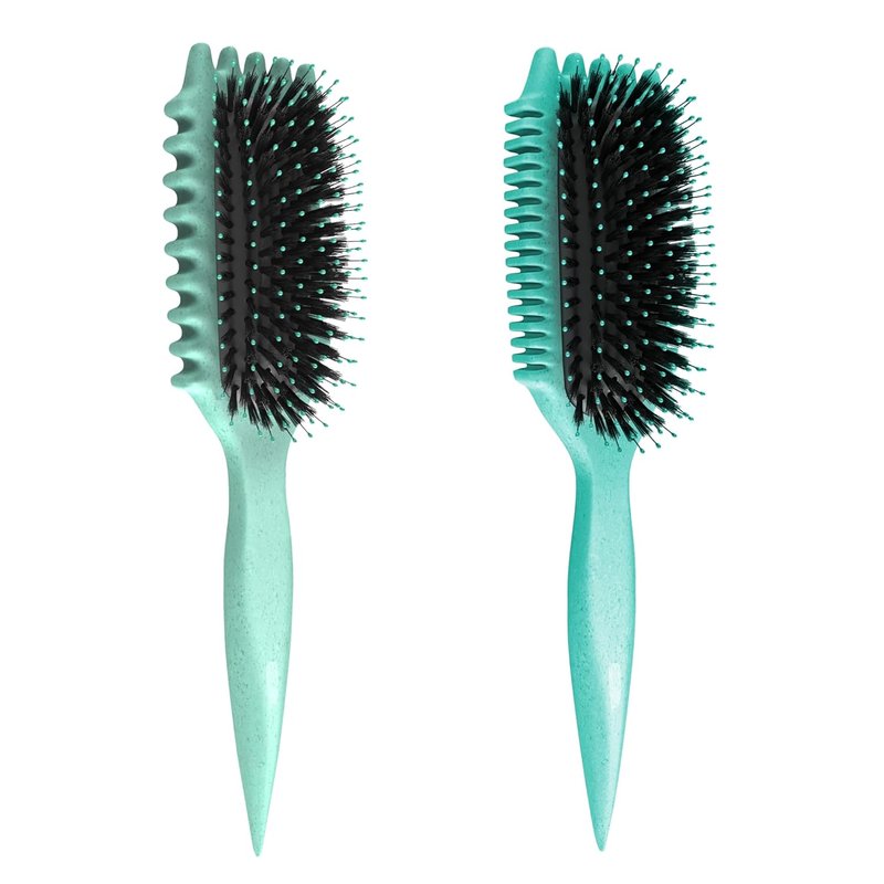 Bounce Curl Teal Volume EdgeLift & Teal Define EdgeLift Brush Bundle for Curly Hair