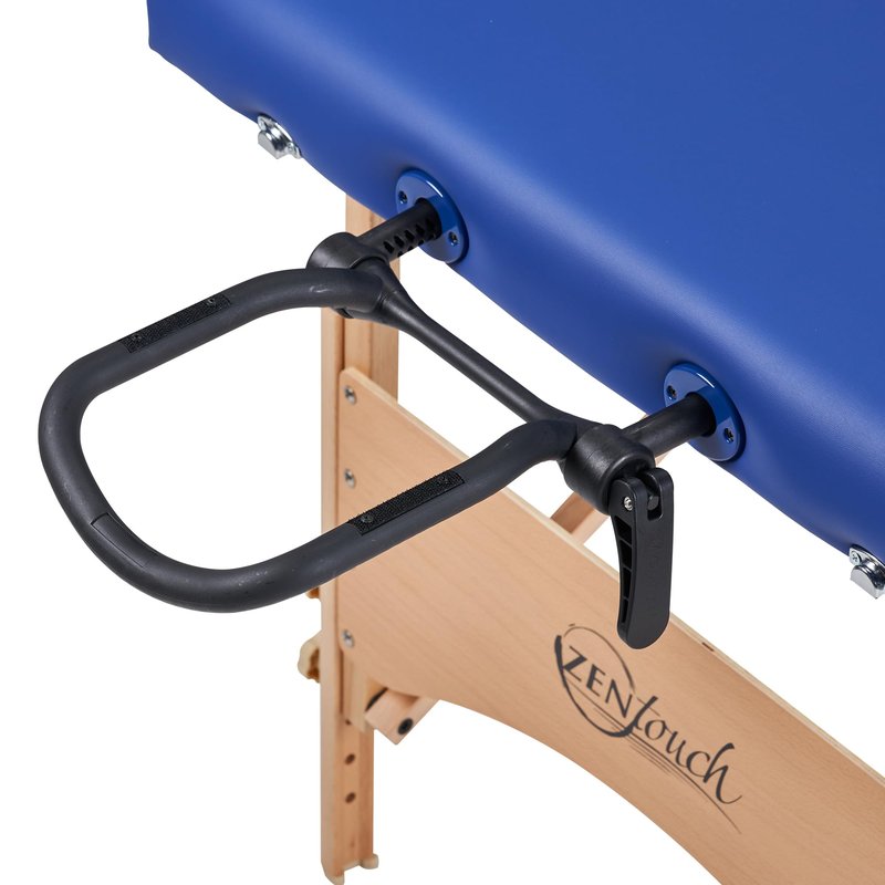 Master Zen-Touch Brady Lightweight Portable Massage Table Beauty Bed Tattoo Spa Salon Facial Lush Bed, Sky Blue, Wood 27''