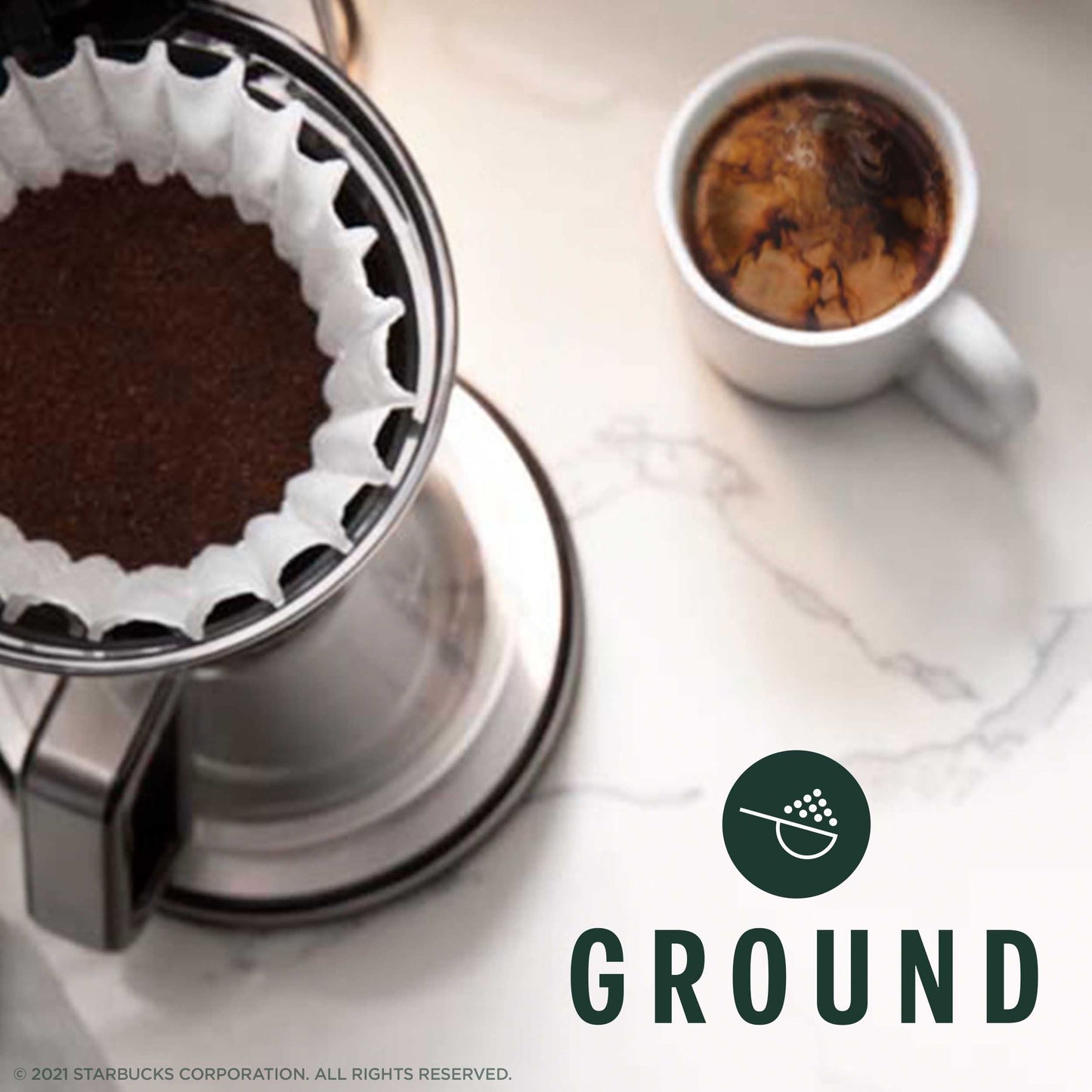 Starbucks Ground Coffee, Dark Roast Coffee, Italian Roast, 100% Arabica, 1 bag (18 oz)