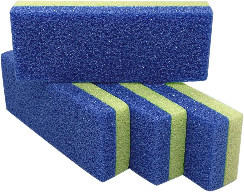 Pumice Stone for Feet - Hard Skin Callus Remover & Scrubber | Pack of 4 - Yellow