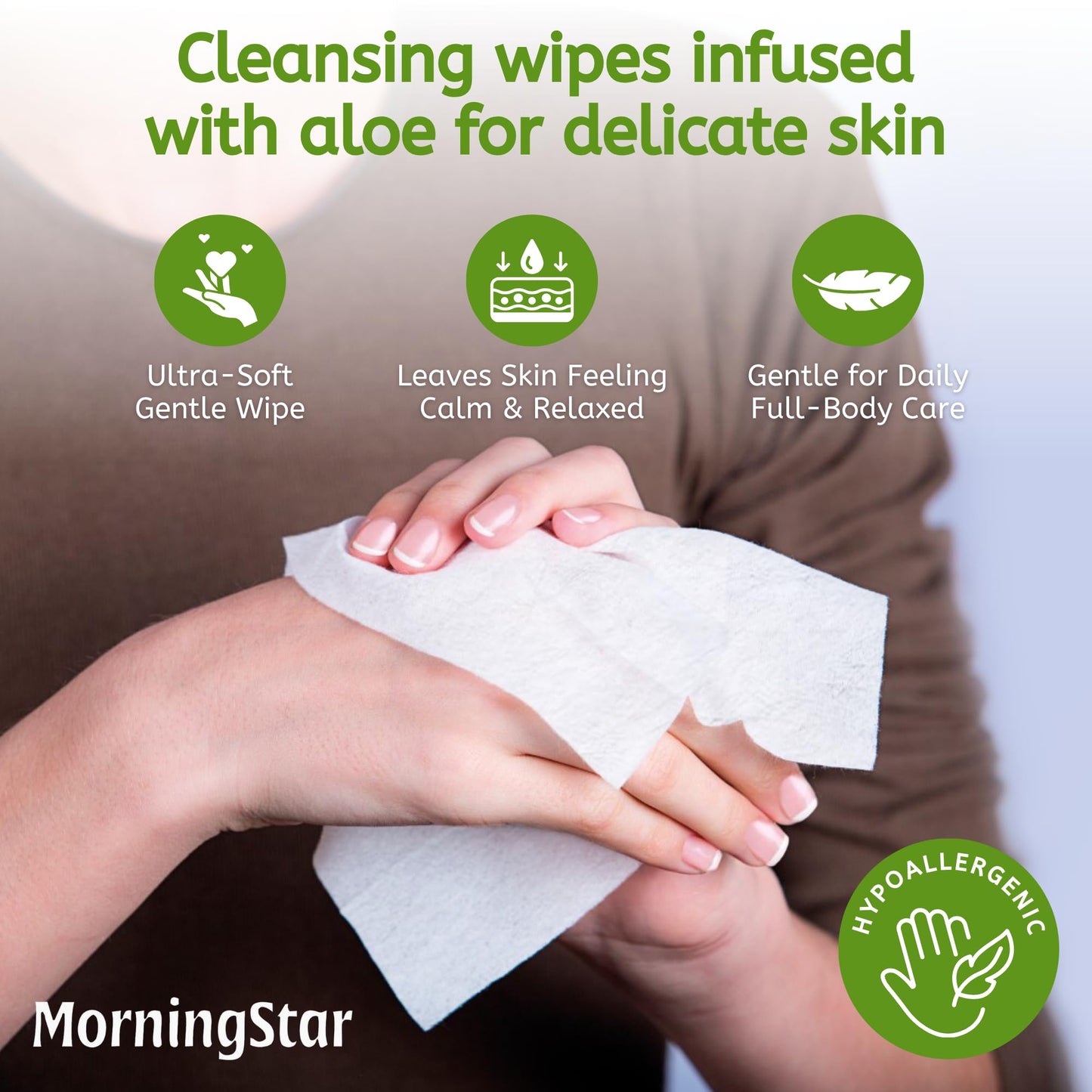 Adult Wipes for Elderly - 720 Wipes 12 Packs Thick Extra Large Disposable Washcloths for Adult Bathing & Shower Alternative No-Rinse - Lightly Scented XXL
