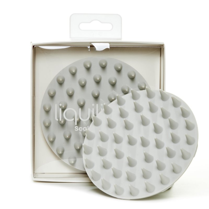 LiquiLinks Scalp Exfoliator - Spa Accessory for Hair Washing, Scalp Stimulation and Promotion of Hair Growth - Essential Beauty Tool for Teen Girls Dove Grey
