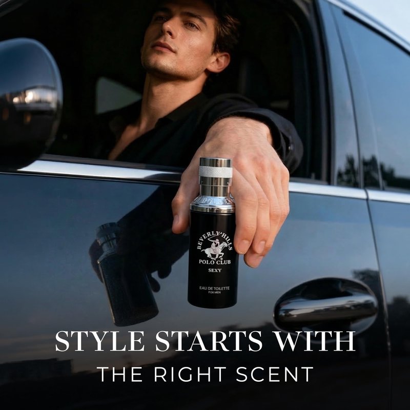 Beverly Hills Polo Club Men's Fragrance Collection - 4 Premium Eau de Toilette Colognes (1oz Each) - Diverse, Long-Lasting Scents: Blaze, Sexy, Rogue, Active - Ideal Gift Set for Him