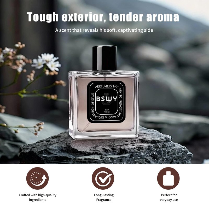 Perfume for Men - Long-Lasting Pheromone Cologne Eau de Toilette - Fresh & Seductive Scent with Almond, Citrus, Cedar, Vanilla & Rosemary Notes - 100ml / 3.4Fl Oz