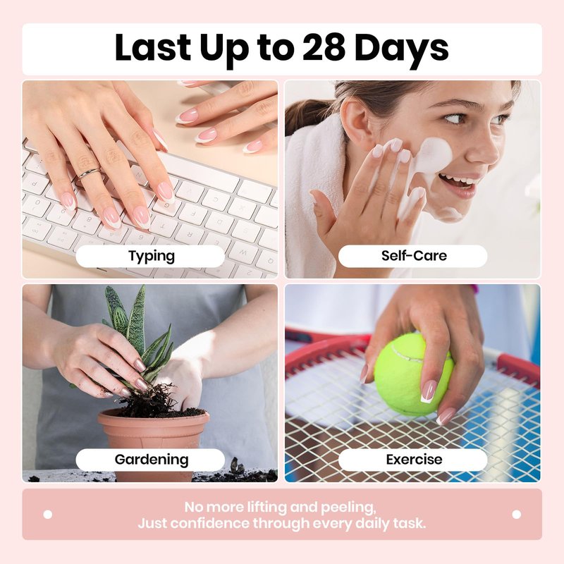 Beetles Fast Dry Nail Glue & Builder Top Coat Set, Strong Hold Nail Glue for Press-On Nails, High Shine Builder Top Coat for French Tips