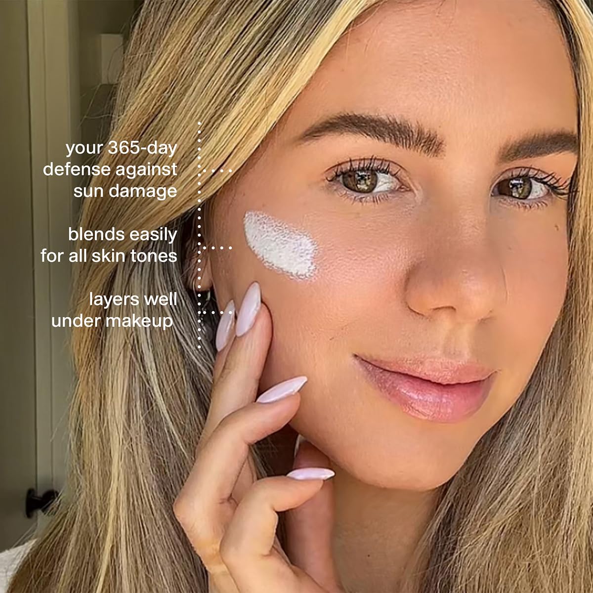 Thinkdaily SPF 30 Face Sunscreen Serum 1.7 oz, Mineral Sunscreen with Non-Nano Zinc Oxide 22%, UVA/UVB Protection, 80-Minute Water & Sweat Resistant, Lightweight Luminous Finish, Reef Friendly