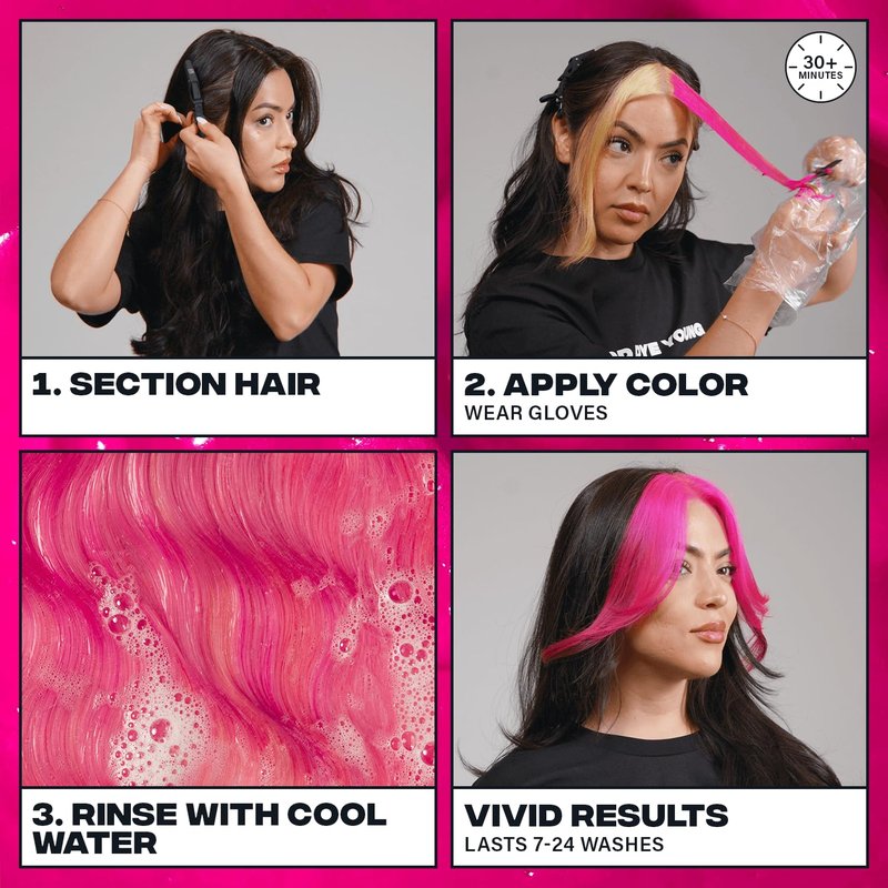 Good Dye Young Semi-Permanent Hair Color - Vegan Green Hair Dye | Non-Damaging, Lasts Up to 24 Washes (5 FL OZ)