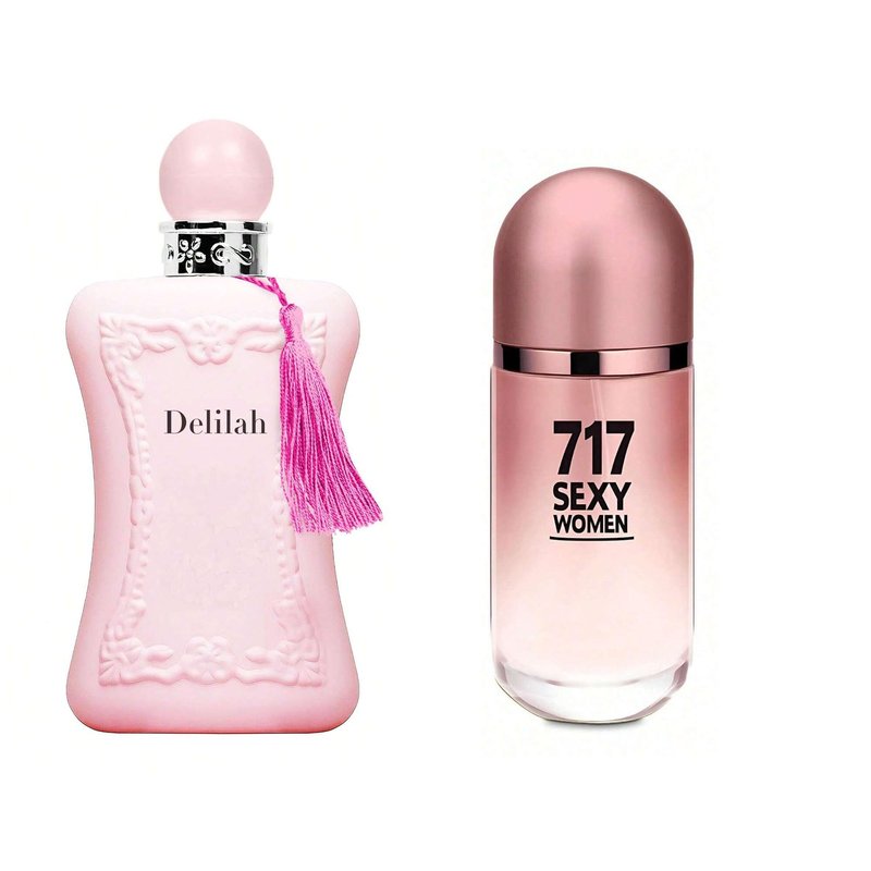 AFLUXE Women's Delilah Perfume Set Romantic Floral Scent Eau De Parfum Spray for Women 3.4 Fl Oz Each Bottle Daily Used Fragrance