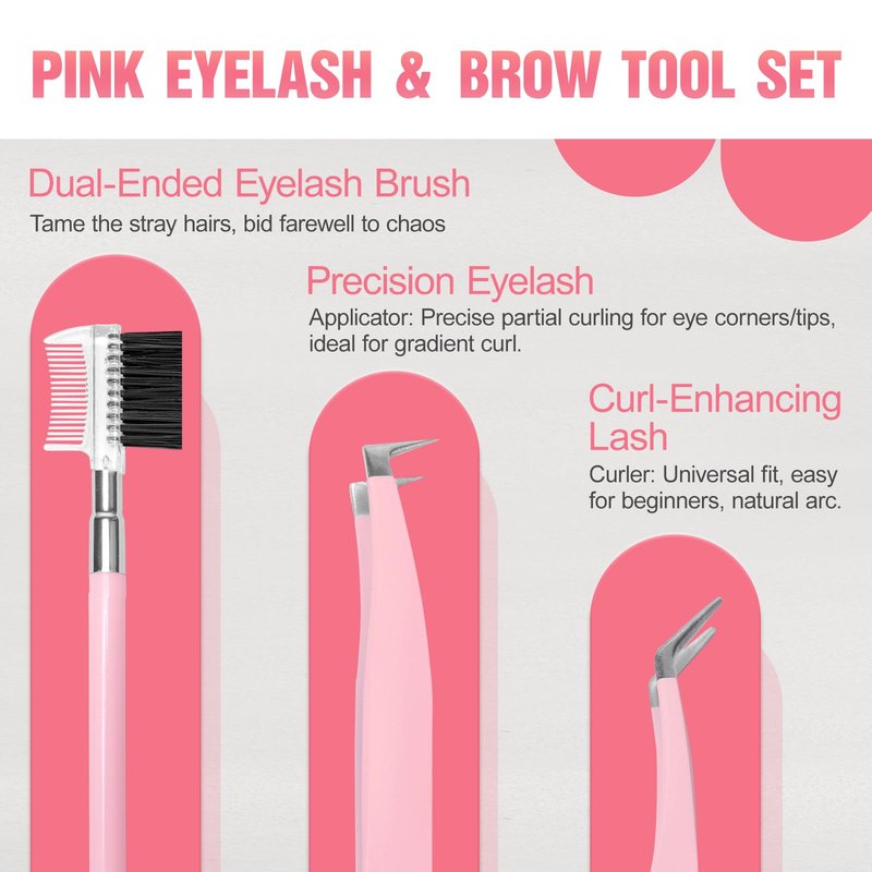 Eyebrow Kit, 17 in 1 Tweezers for Women Facial Hair, Hair Scissors with Comb, Eyebrow Trimmer, Brow Brushes, Hair Tools Travel Bag, Professional Grooming Tweezer Set