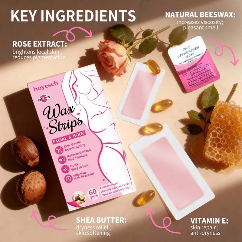 hoyesch Wax Strips -Wax Strips for Hair Removal