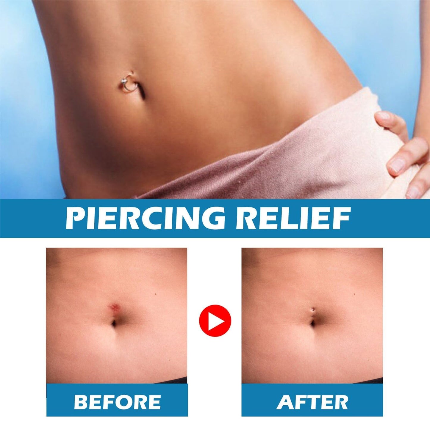 Piercing Aftercare Spray, Piercing Aftercare Drops, Ear Piercing Cleaner, Gentle Cleanser for Ear, Nose, Belly Button and Cartilage Piercings with Aloe Vera and Betaine, Gentle Non-Irritating,1 Fl.Oz