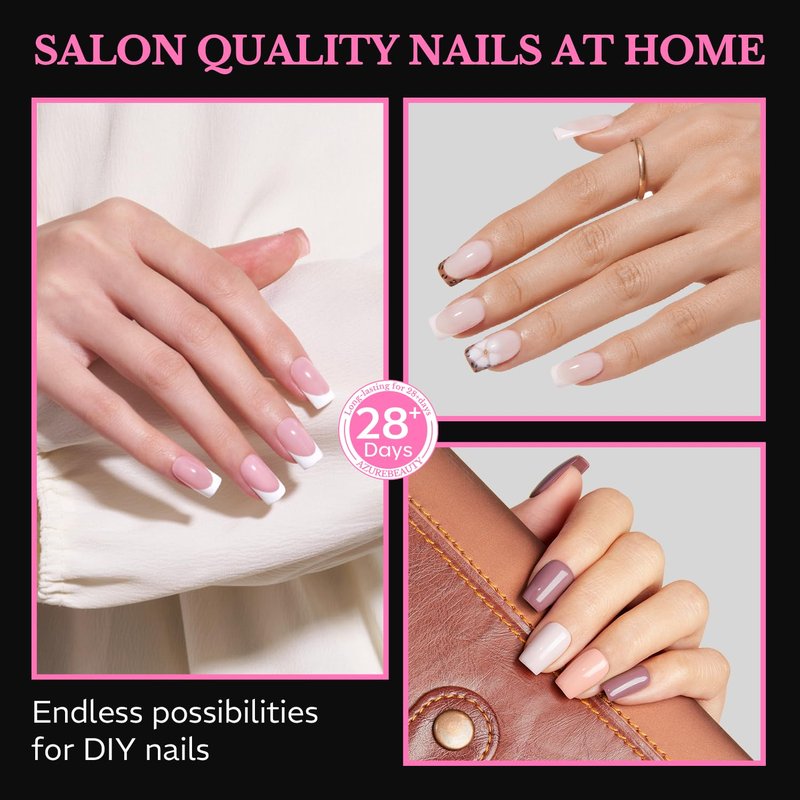 Short Square Nail Tips - 600pcs Pre-Etched Soft Gel Acrylic Fake Nails | 15 Sizes Half Matte Full Cover for DIY Manicure