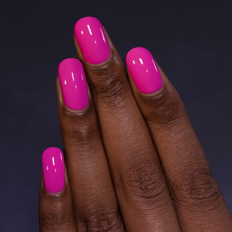 ILNP Pixel Pink Nail Polish - Vivid Pink Cream Finish | Long-Lasting Formula