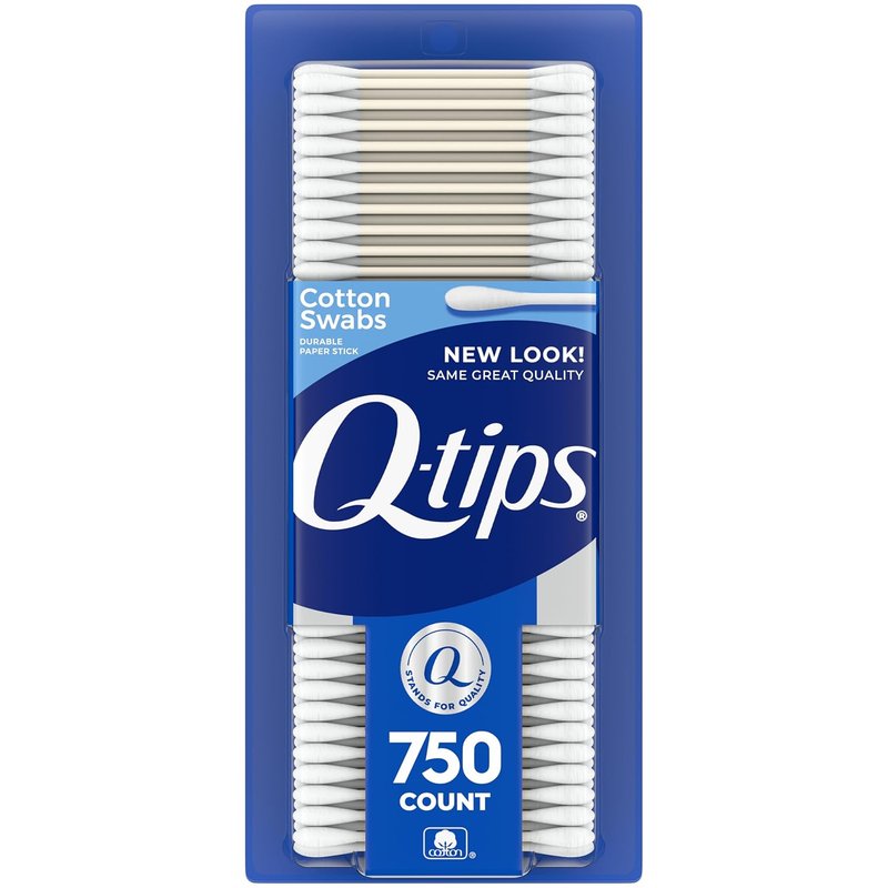 Q-tips Cotton Swabs - 100% Cotton Hygiene & Beauty Care | 750 Count Pack