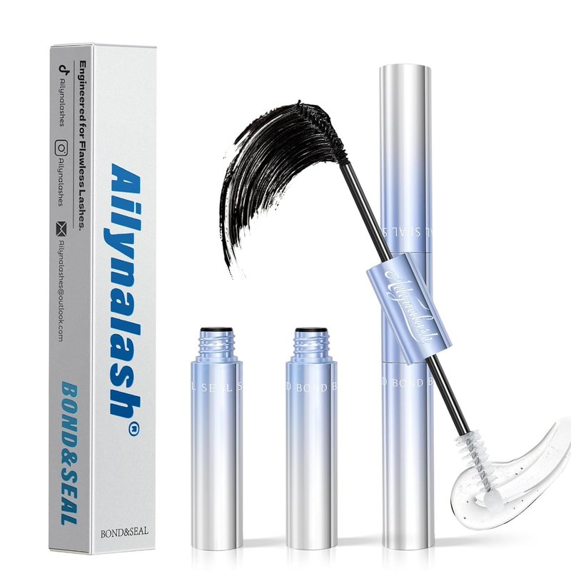 Lash Cluster Glue - 150H Super Strong Hold Waterproof Bond | 2-in-1 Quick Dry, Latex-Free, Black (5ml + 5ml)