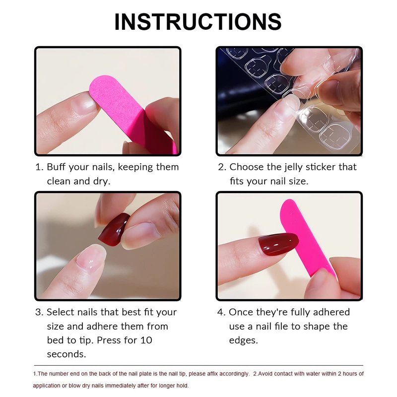 SINSEN French Tip Press on Nails Short Square Fake Nails Cute Glue on Nails Glossy Glitter Acrylic Nail Kit Winter Nail Art Decorations Full Cover White French Designs Stick on Nails for Women 24Pcs