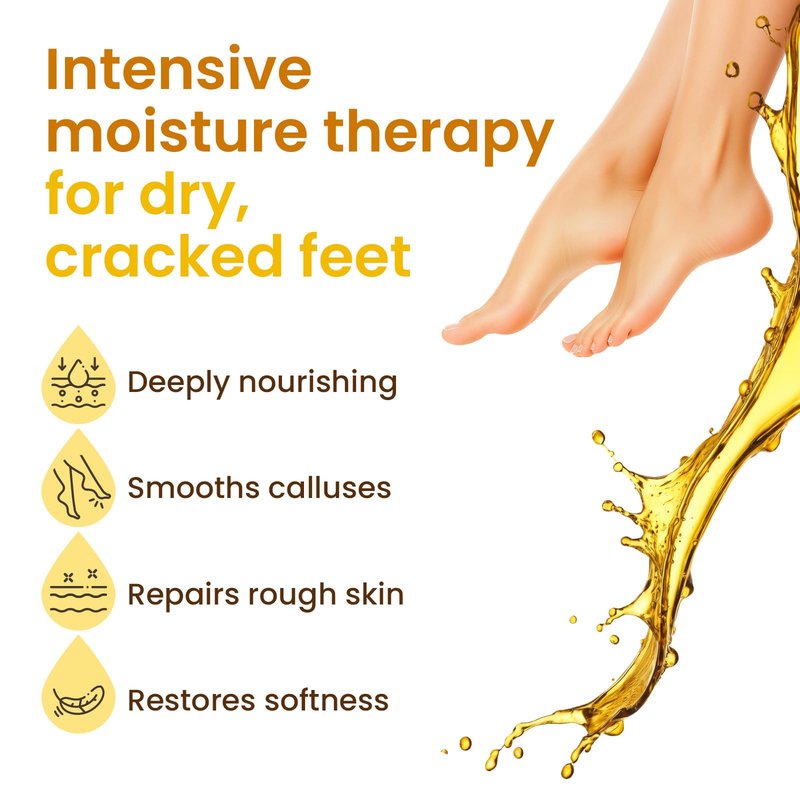 Hydrating Foot Mask for Dry Cracked Feet, Restoring & Hydrating Socks with Shea Butter, Jojoba Oil & Vitamin E, Feet Mask for Women & Men Foot Care (6 Pairs)