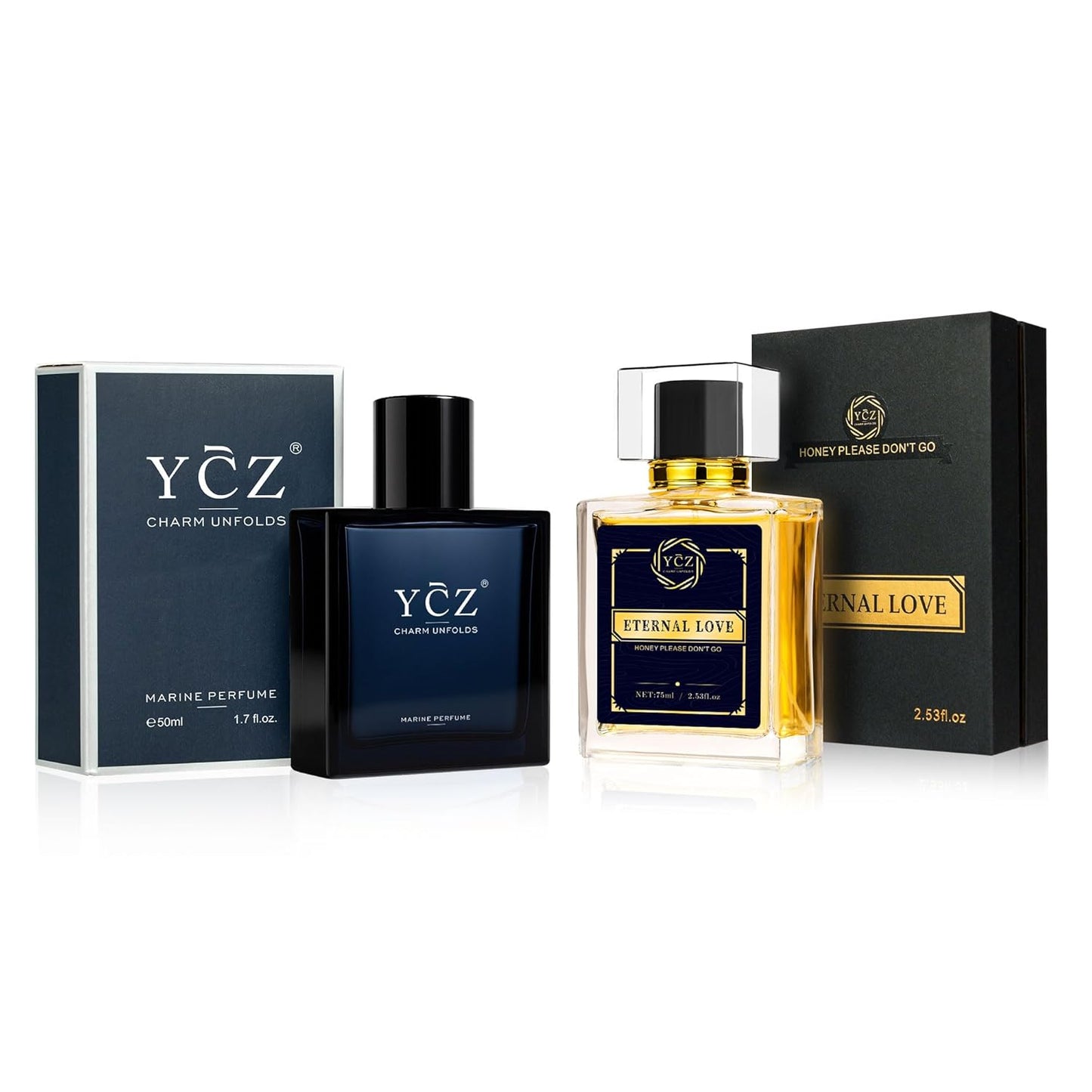Ycz Cologne for Men - Long-Lasting Marine & Spicy Wood Fragrance | 1.7oz Sleek Bottle for Elegant Gifts