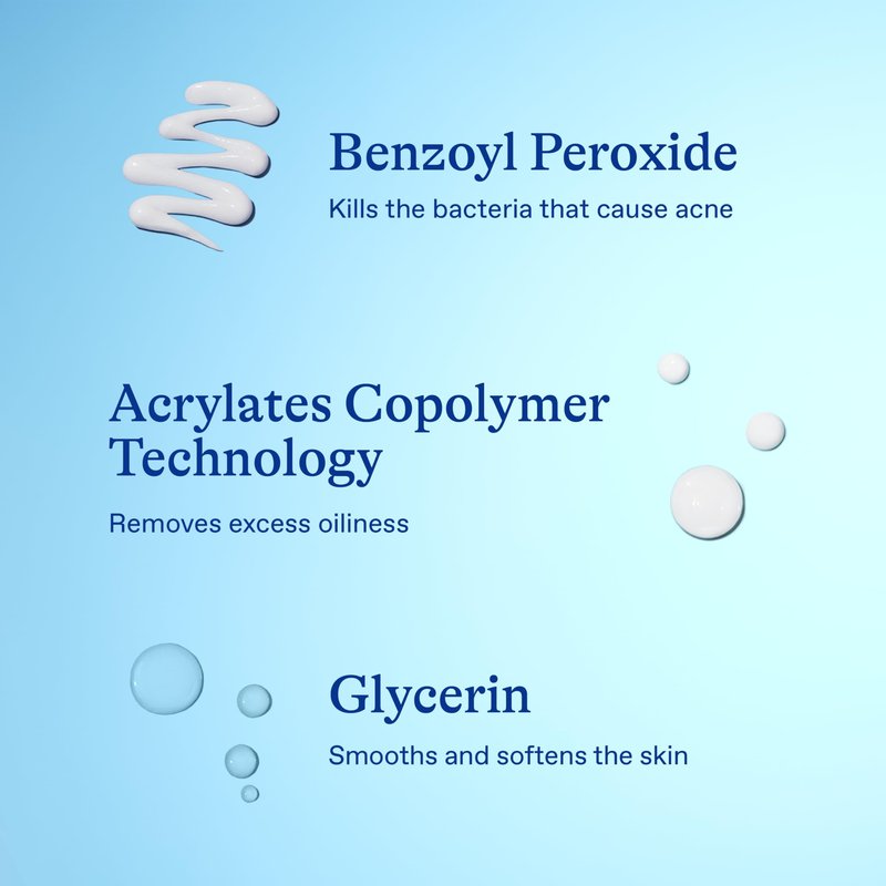 Differin Acne Spot Treatment with 10% Benzoyl Peroxide, Maximum Strength OTC Acne Treatment, Fast Acting Spot Treatment for Face, 1 oz