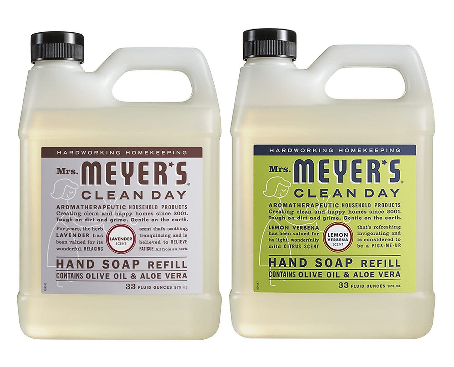 MRS. MEYER'S CLEAN DAY Hand Soap Refill Scent Variety Pack 2 CT (Lemon Verbena + Lavender)