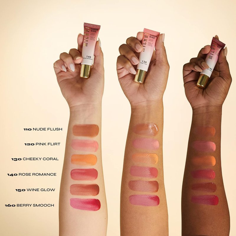 Milani Cheek Kiss Liquid Blush - Lightweight, Blendable Formula for Radiant Cheeks | Rose Romance