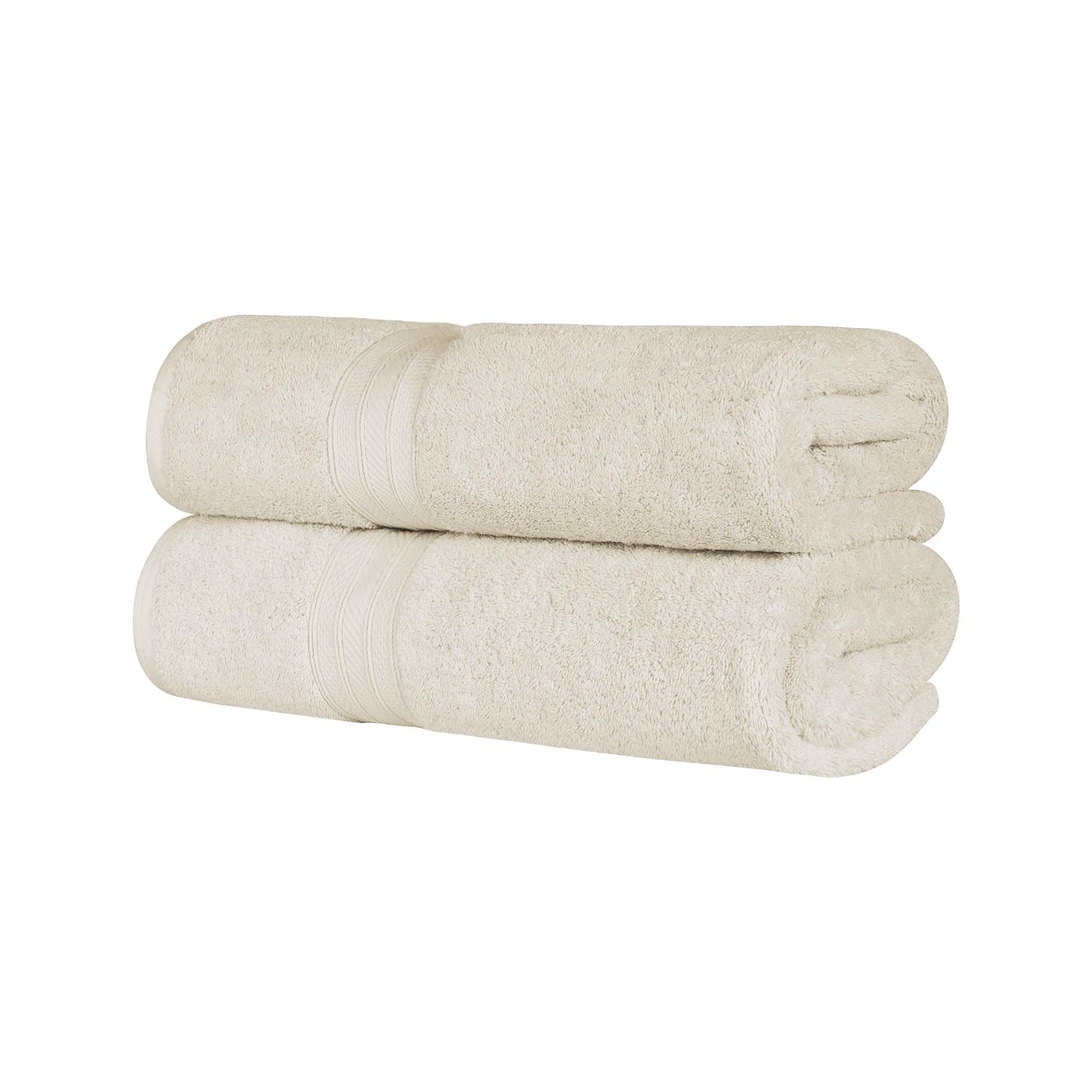 Superior Long Staple 100% Combed Cotton 700GSM 2-Piece Solid Bath Sheet Set for Bathroom, Shower, Kitchen-Super Soft, Plush, Highly Absorbent, Assorted 2-Piece Bath Seets, Almond