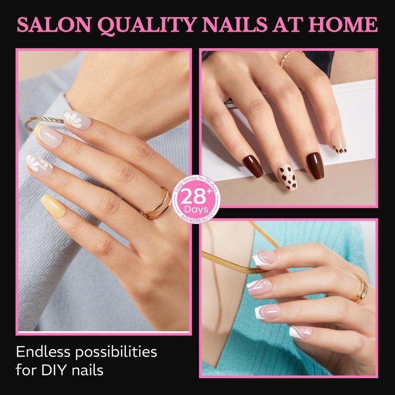Extra Short Coffin Nail Tips - 600pcs Pre-Etched Soft Gel Acrylic Fake Nails | Half Matte Full Cover for DIY Manicure