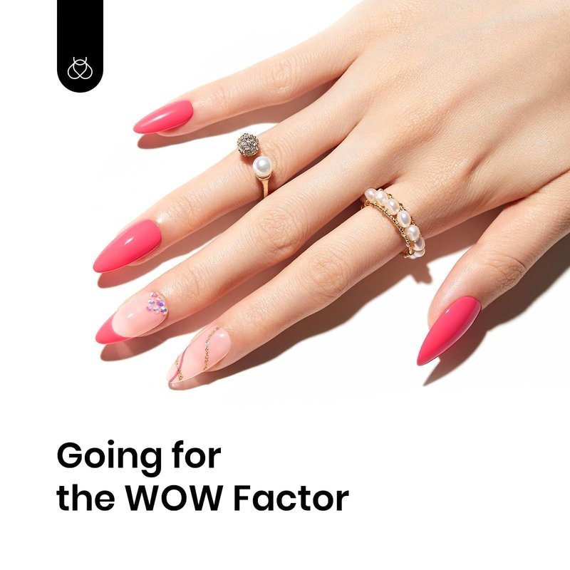 Beetles Pink Gel Polish - Strawberry Cocktail 15ML/0.51Fl Oz, Light Pink Gel Nail Polish, Soak Off UV LED Lamp Nail Art, Long-Lasting Manicure Salon DIY Home Summer Nails