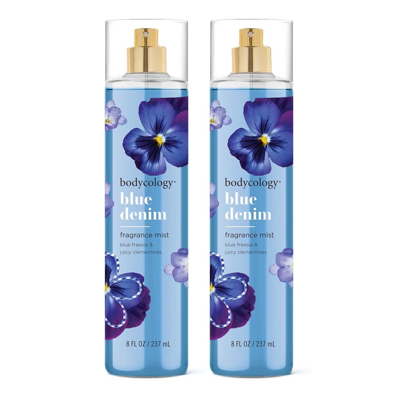 Long-Lasting Fragrance Body Mist - Blue Denim Scent, 8 fl oz | Pack of 2
