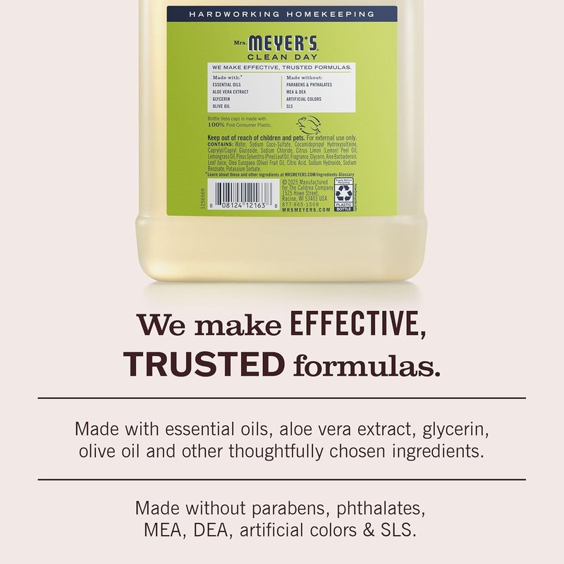Mrs. MEYER'S CLEAN DAY Hand Soap Refill Scent Variety Pack 2 CT (Lemon Verbena + Rain Water)