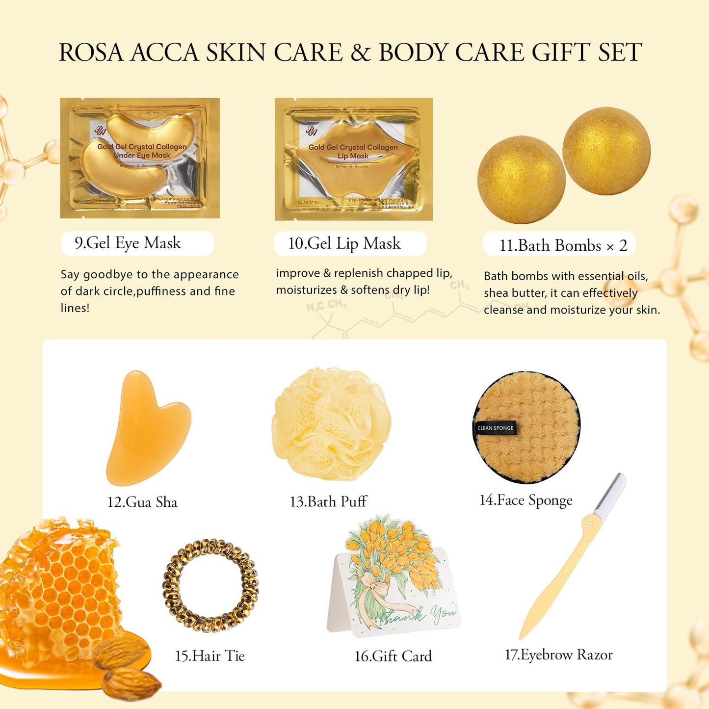 23 Pcs Mother's Day Gift for Mom, Leopard Skin Care Set for Women, Bath and Body Gifts Basket Set, Spa Gift Baskets, Day Cream, Bath Bombs, Serum, Birthday, Christmas, Valentines, Anniversary, Wife