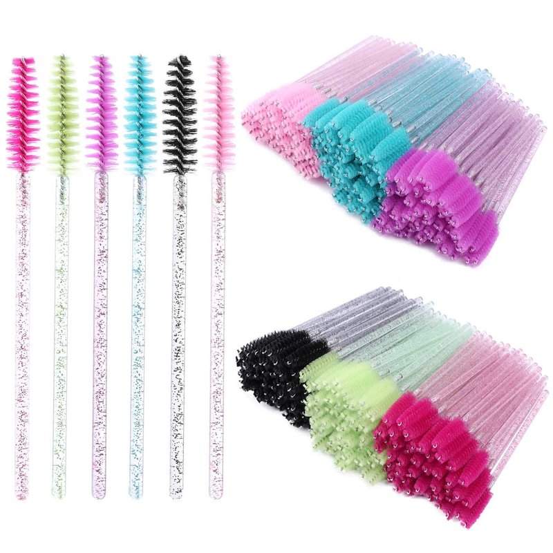 Disposable Mascara Wands - 300 Eyelash Brushes for Extensions | Spoolies for Makeup & Eyebrow Application