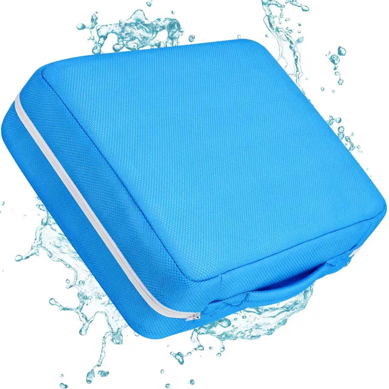 Hot Tub Booster Seat for Adults,Weighted 4D Air Mesh SPA Seating,Non-Slip Hot Tub Cushion with 5 Inch Lift for Outdoor Inflatable Tubs and Bathtubs, Pool, Washable & Quick Dry,Navy Blue