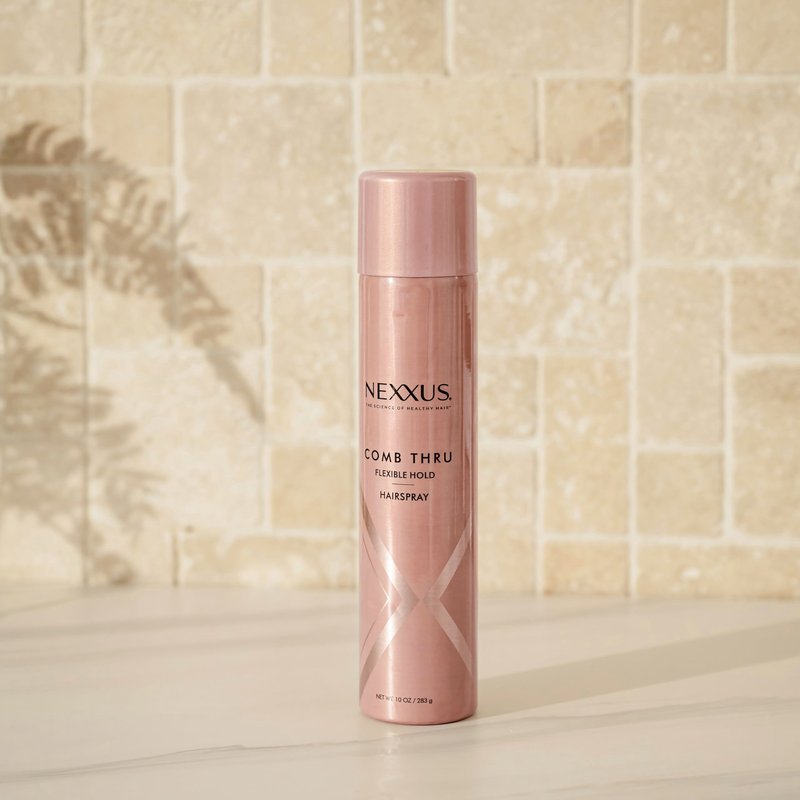 Nexxus Styling Spray Comb Thru Finish Flexible Hold Hairspray Powered by STYLEPROTECT Technology 10 oz