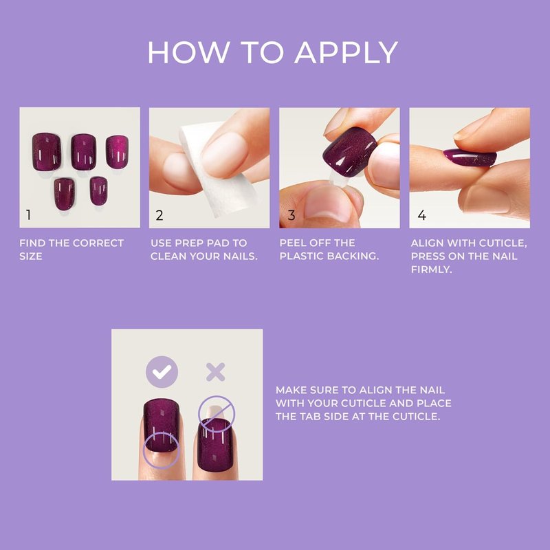 KISS imPRESS Press-On Nails - Valentine’s Day Full Heart Design, Red Short Squoval | 30 Nails, Prep Pad & Mini File Included