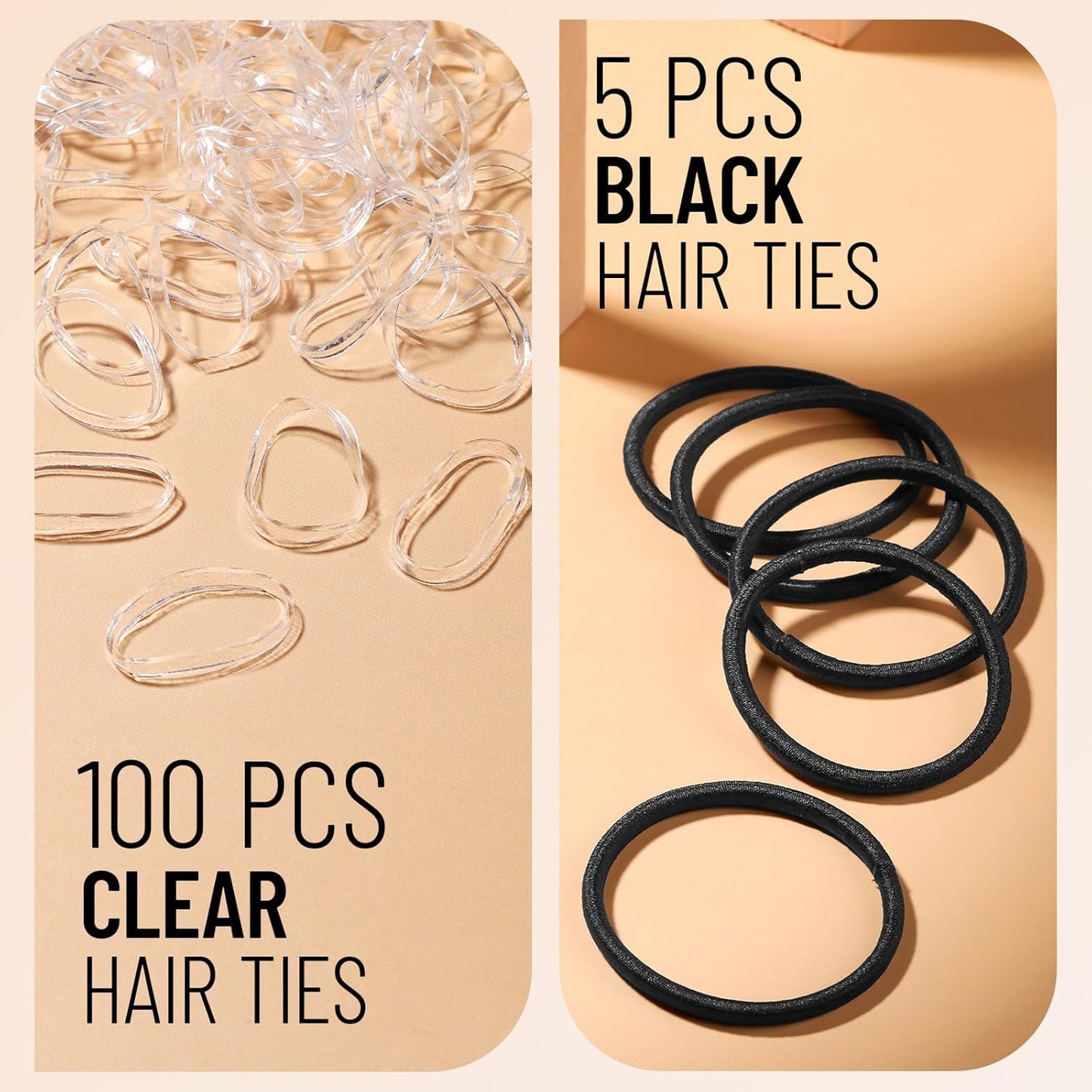 YGDZ Hair Bun Accessories for Kids, Ballet Dance Stuff with Black Invisible Hair Nets for Buns, Bobby Pins, Hair Pins, Elastic Hair Ties, Dance Competition Must Haves for Ballet Girls, Women, Black