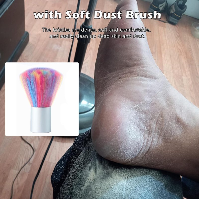 Electric Callus Remover - 1200RPM Professional Foot Sander for Cracked Skin | Adjustable Speed, 60 Sandpaper Discs, Black