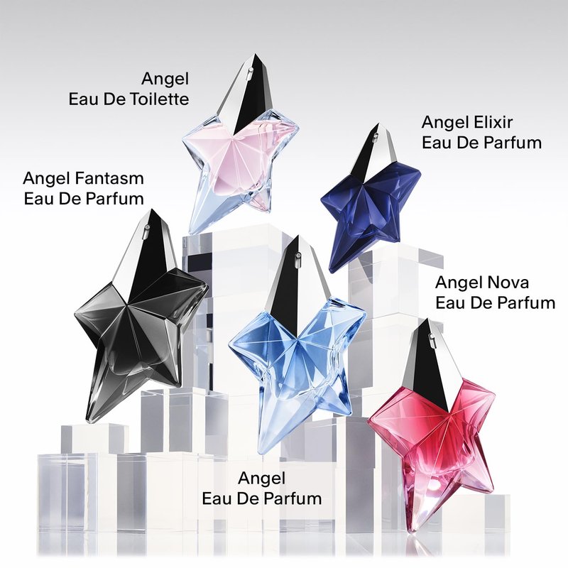 Mugler Angel Eau de Parfum for Women | Ambery & Woody Scent with Bergamot, Praline & Patchouli - Long-Lasting Fragrance