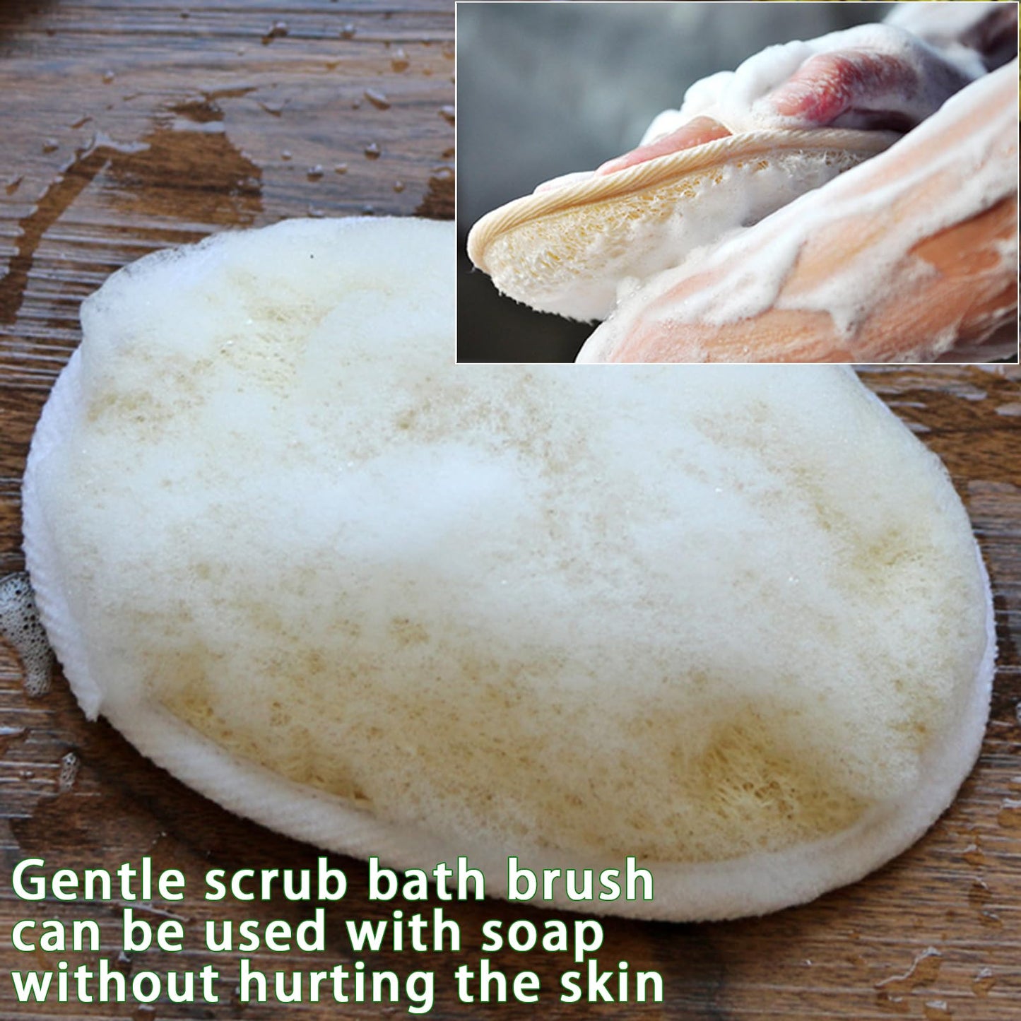 BEAGERUO 10 Pack Natural Loofah Exfoliating Body Scrubber, Individually Wrapped Shower Puff, Travel Loofah Sponge, Bath Shower Lufas for Men and Women, Face and Body Wash Sponge for Hotel